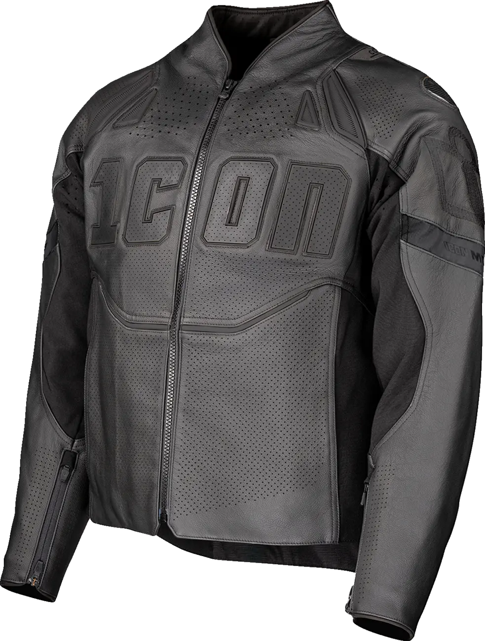 Icon Contra3™ Rizz Leather Motorcycle Jacket - Stealth