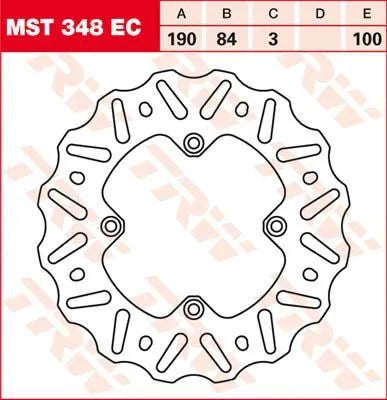 Trw Ec Cross Design Bremsscheibe - Hinten