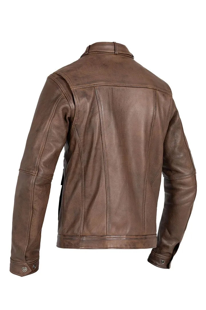 John Doe Drifter Leather Jacket For Men - Brown