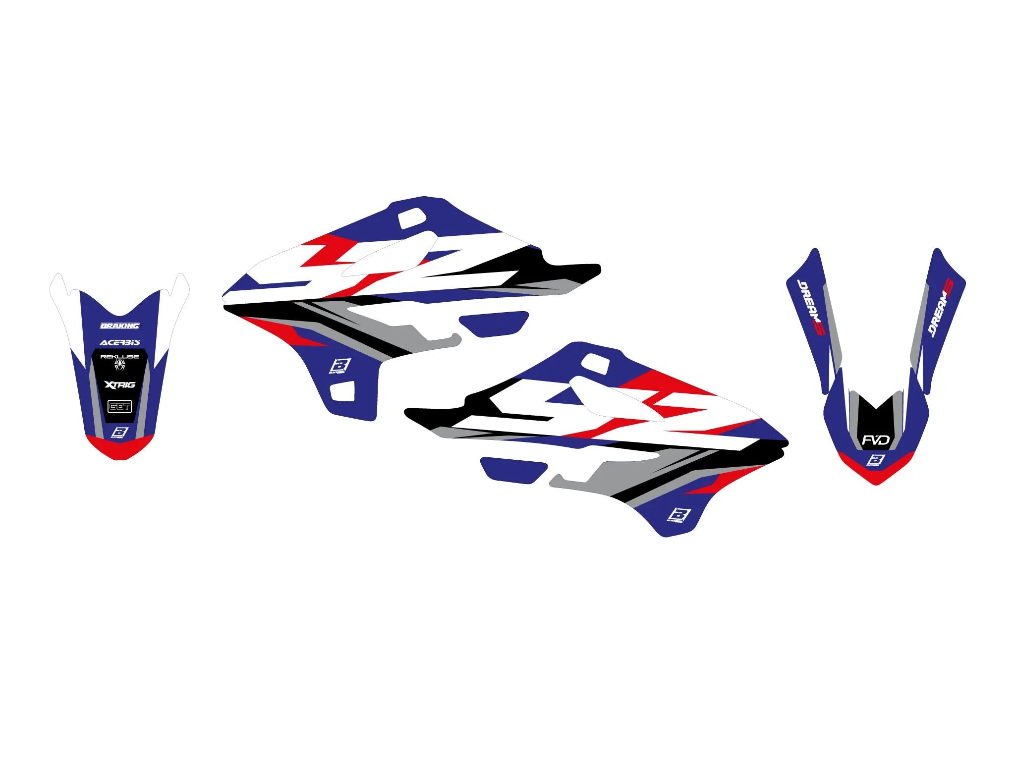 Blackbird Racing Dream 5 Graphic Kit For Yamaha