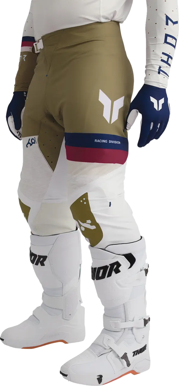 Thor Sportmode League Pants - Tan/White/Navy/Maroon