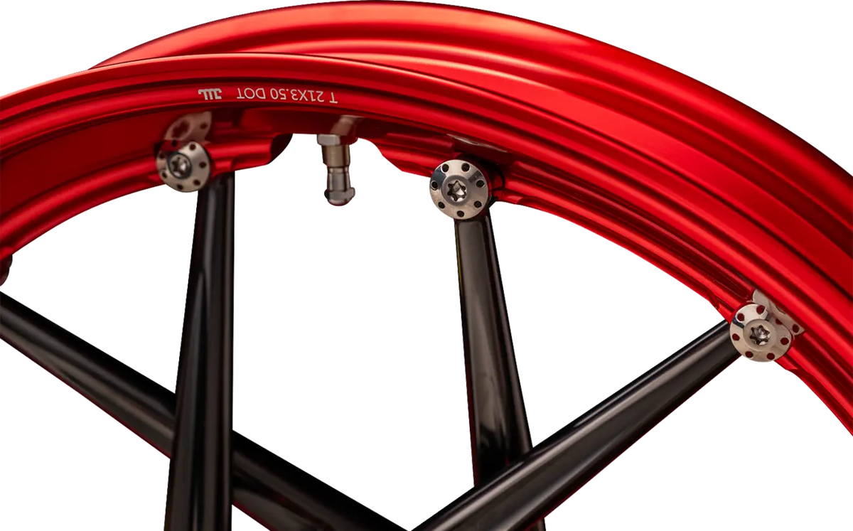 Arlen Ness Spoken Rim 21x3.50 Red/Black