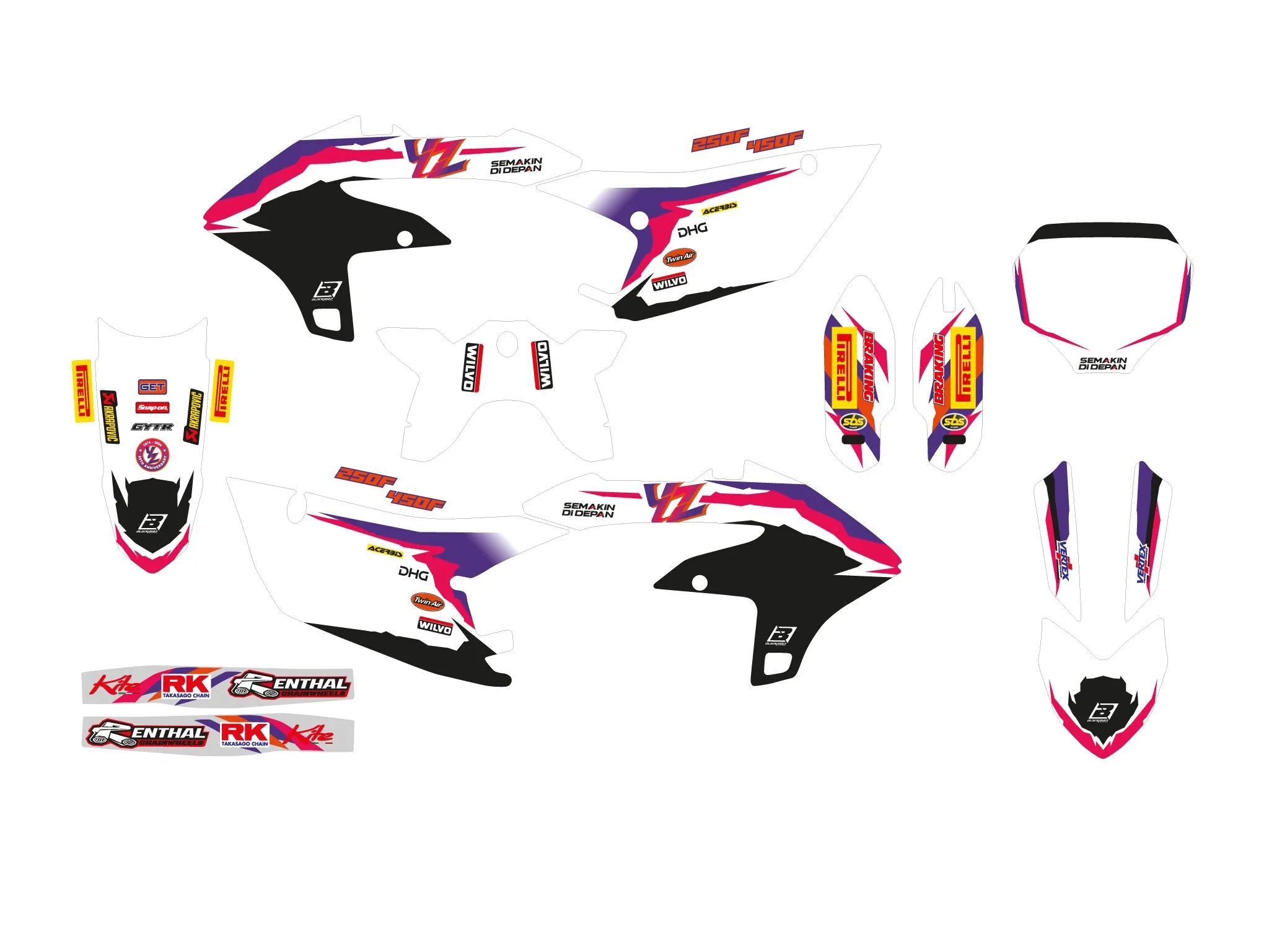 Blackbird Racing Graphic Kit For Yamaha