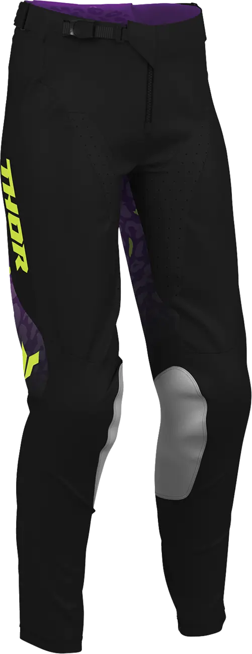 Thor Women's Launchmode Spotted Riding Pants Black/Purple