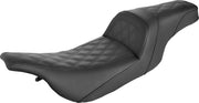 Saddlemen Slim Lattice Stitched Seat - For Harley Davidson