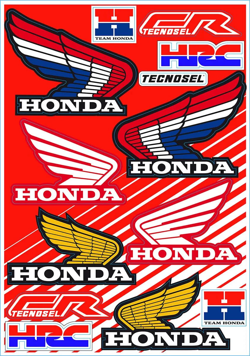 Tecnosel Sticker Sheet For Honda Vintage Bikes