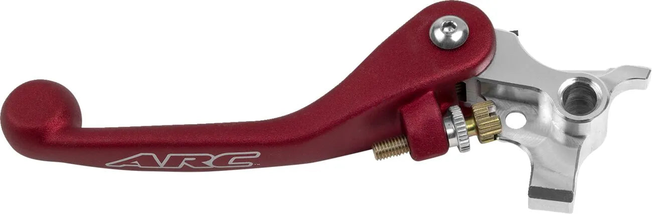 Arc Forged Clutch Lever - Red Polished Aluminum