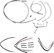 Burly Brand Stainless Braided Cable/Brake Line Kit for Ape