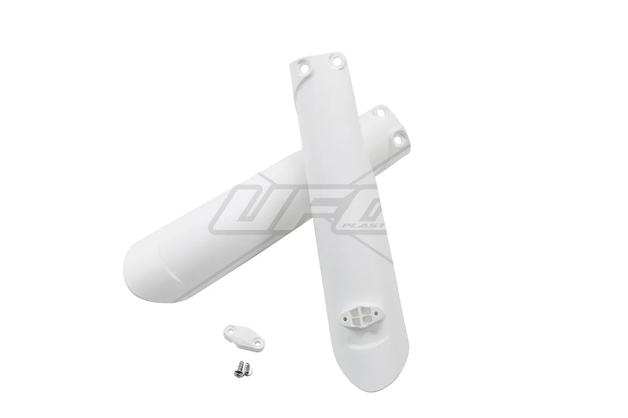 UFO White Plastic Fork Slider Protectors