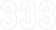Factory Effex Pro Numbers Plate Graphic - White 8"