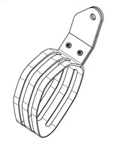 Akrapovic Schalldämpfer Schelle