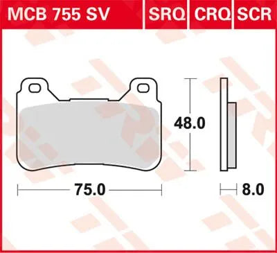 Trw Crq Series Carbon Race Bremsbeläge - High Performance - Vorne