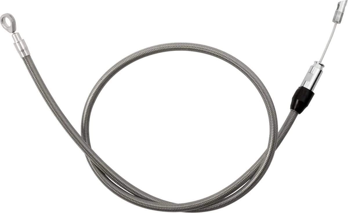 Drag Specialties Quick Connect Upper Clutch Cable Chrome 44"