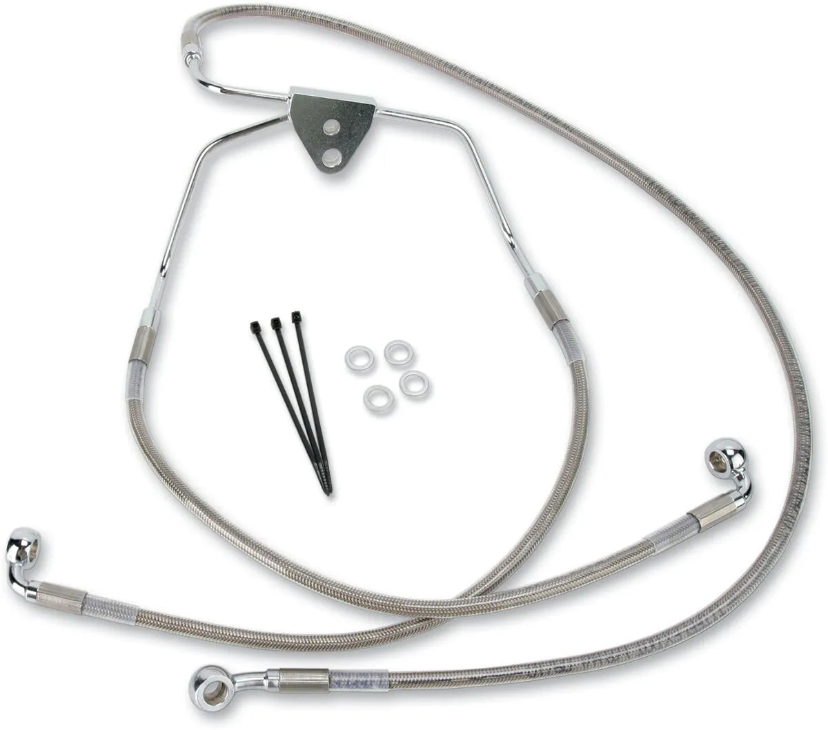 Drag Specialties Extended Brake Line Kit - Stainless Steel