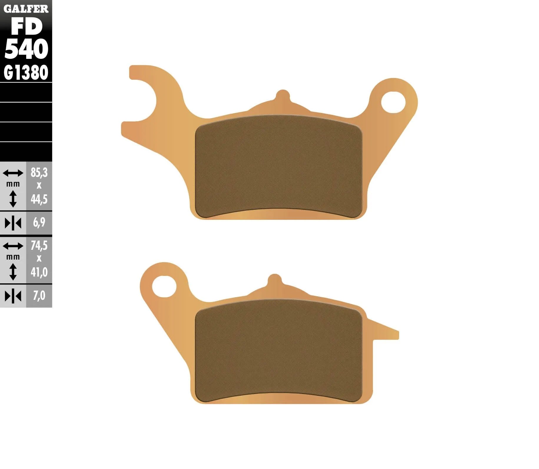 Galfer Hh Sintered Brake Pads - High Performance - Front