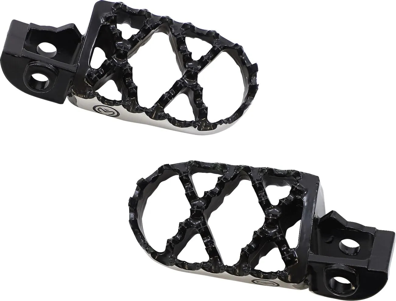 Moose Offroad Hybrid Foot Pegs - Stainless Steel