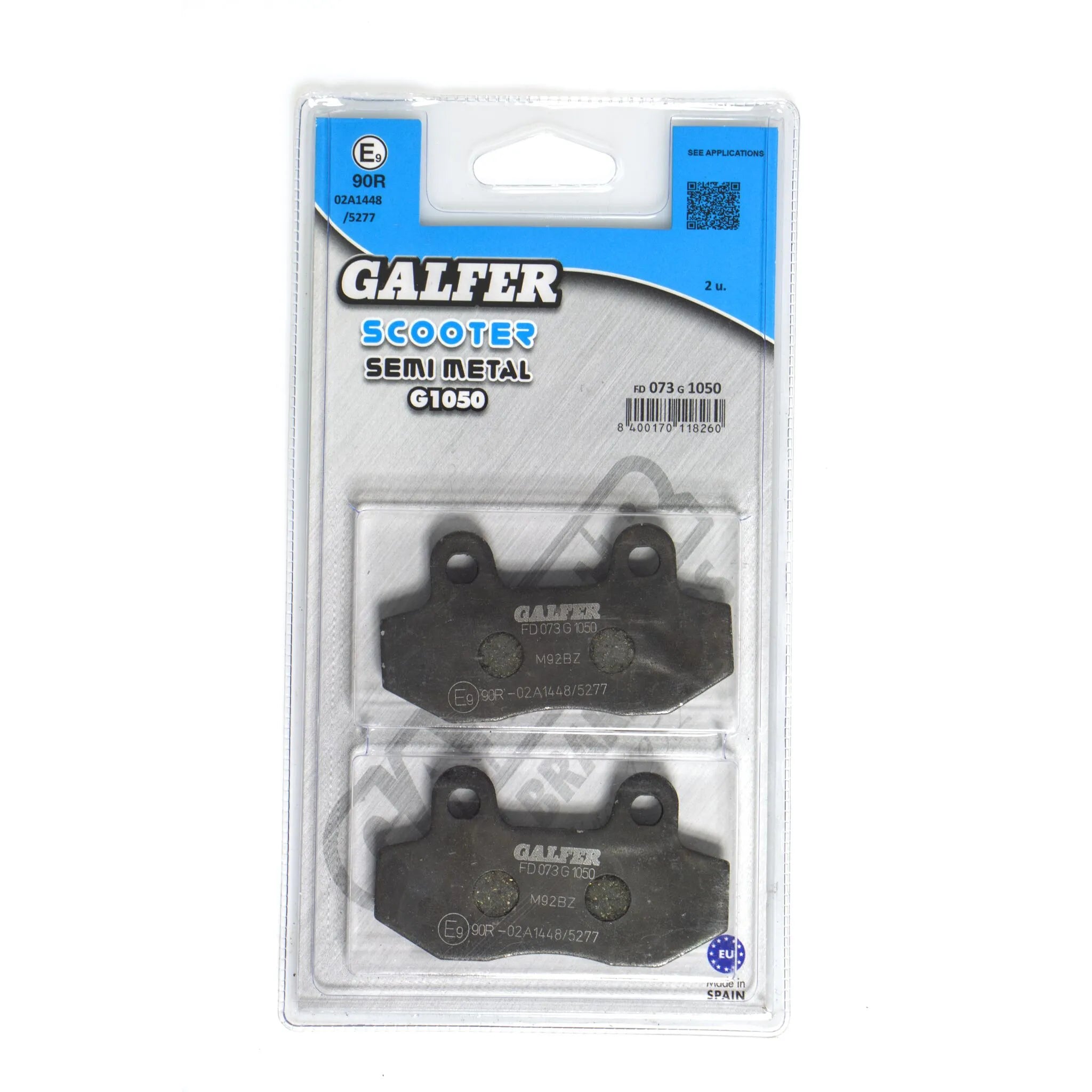 Galfer Semi-Metallic Bremsbeläge für OEM-Ersatz - Vorne & Hinten