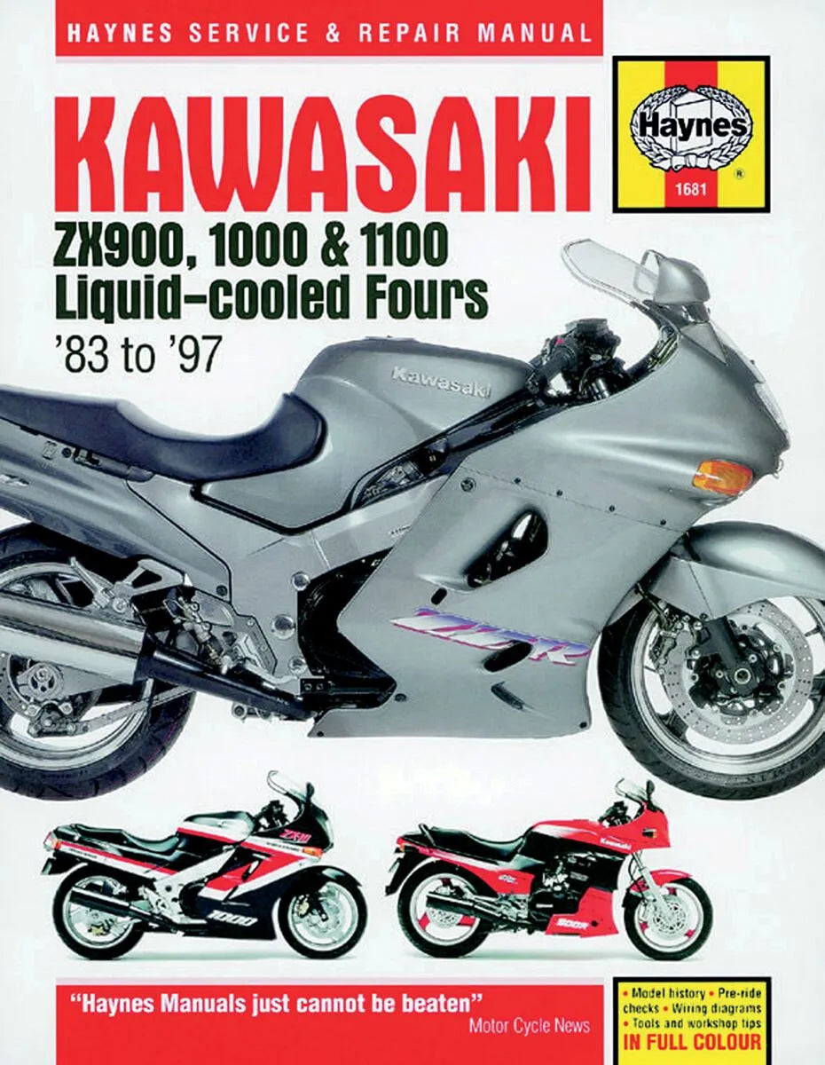 Haynes Kawasaki Ninja GPZ 900 R ZX-11 Repair Manual 1984-1997