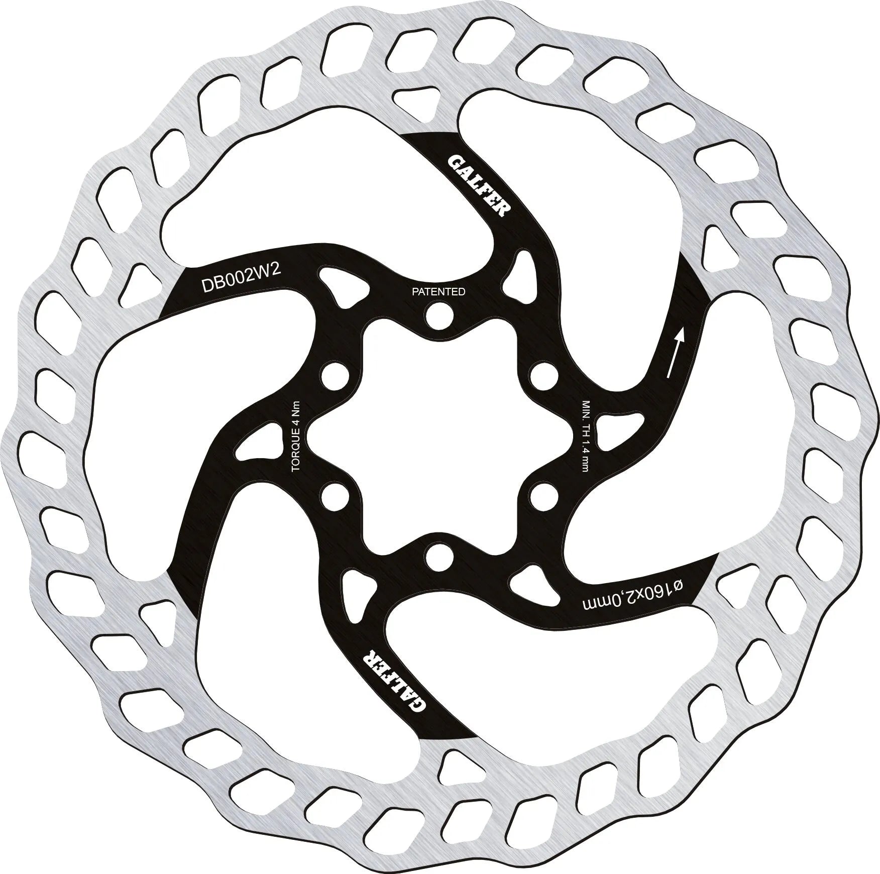 Galfer Wave Brake Rotor 160mm