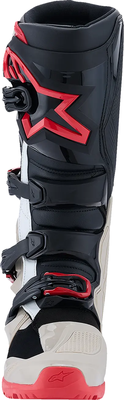 Alpinestars Tech 7 Enduro Boots Black Light Gray Bright Red