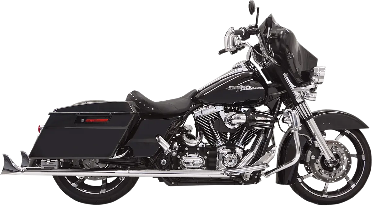 Bassani Xhaust Fishtail Slip-on Schalldämpfer Chrom