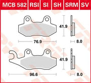 Trw Sv Series Sinter Bremsbeläge - Vorne - Vorne & Hinten