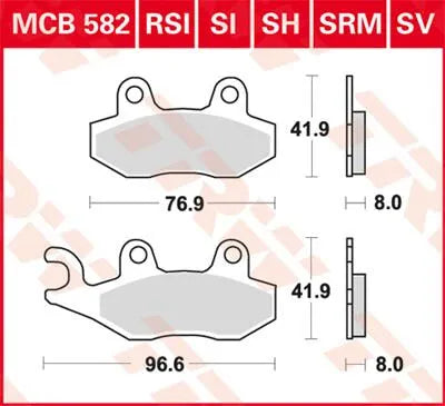 Trw Sv Series Sinter Bremsbeläge - Vorne - Vorne & Hinten