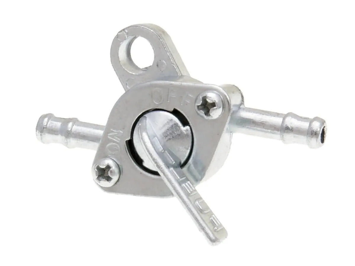 101 OCTANE Universal Inline Fuel Tap Zinc Finish