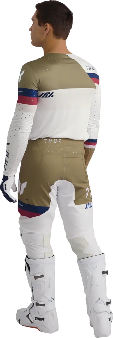 Thor Sportmode League Pants - Tan/White/Navy/Maroon