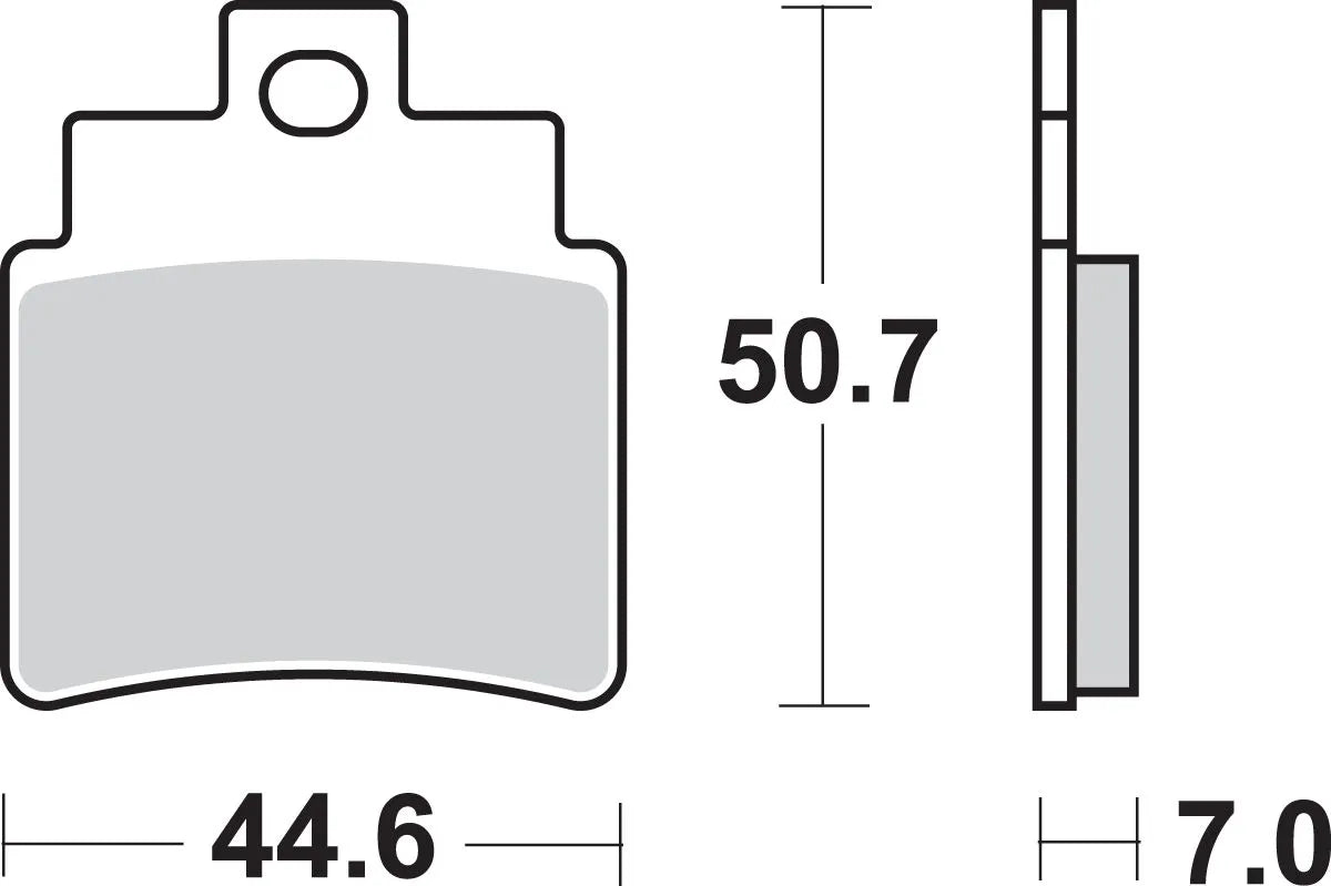 SBS Si Offroad Sinter Bremsbeläge - Hinten
