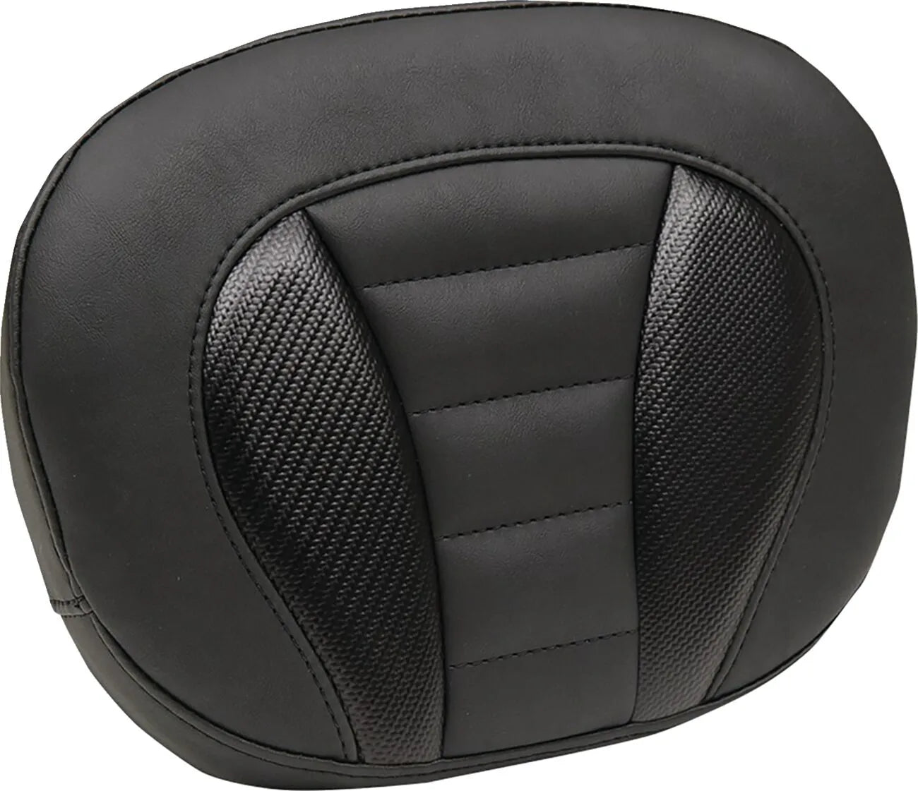 Mustang Deluxe Sissy Bar Pad - Carbon Fiber Inlay