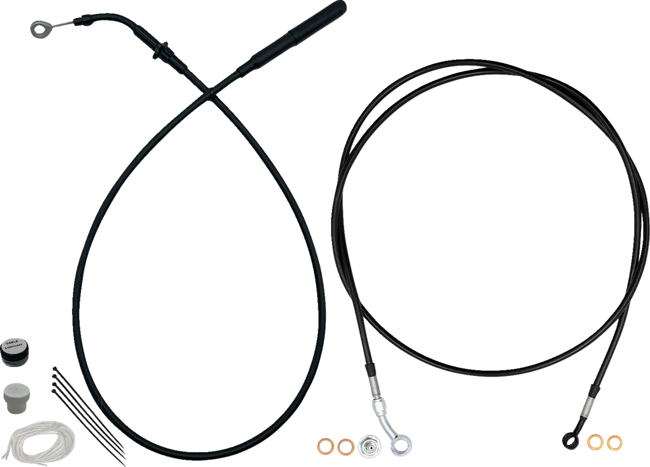 Fat Baggers Inc. EZ Install Handlebar Cable Kit for Ape Hangers