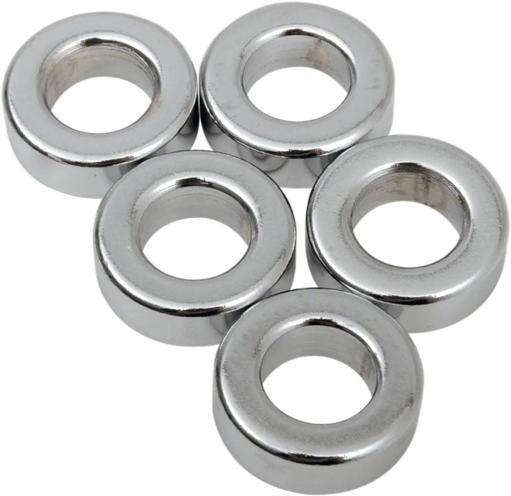 Drag Specialties Spacer 3/8" Bolt 3/4" OD 1/4" Length Chrome