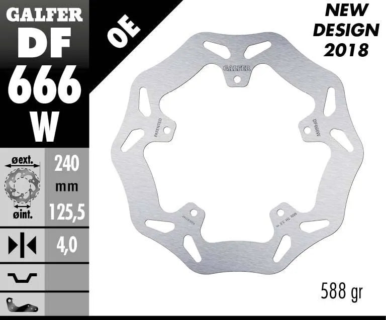 Galfer Wave® Bremsscheibe - Hochleistungsbremse - Hinten