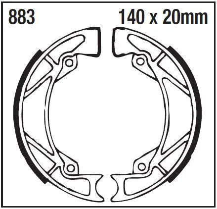 Ebc Standard Bremsbacken - Organische Basis - Hinten