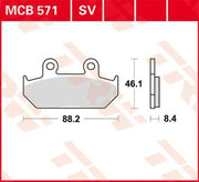 Trw Sv Series Sinter-Bremsbeläge Für Vorderbremse - Vorne