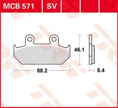 Trw Sv Series Sinter-Bremsbeläge Für Vorderbremse - Vorne