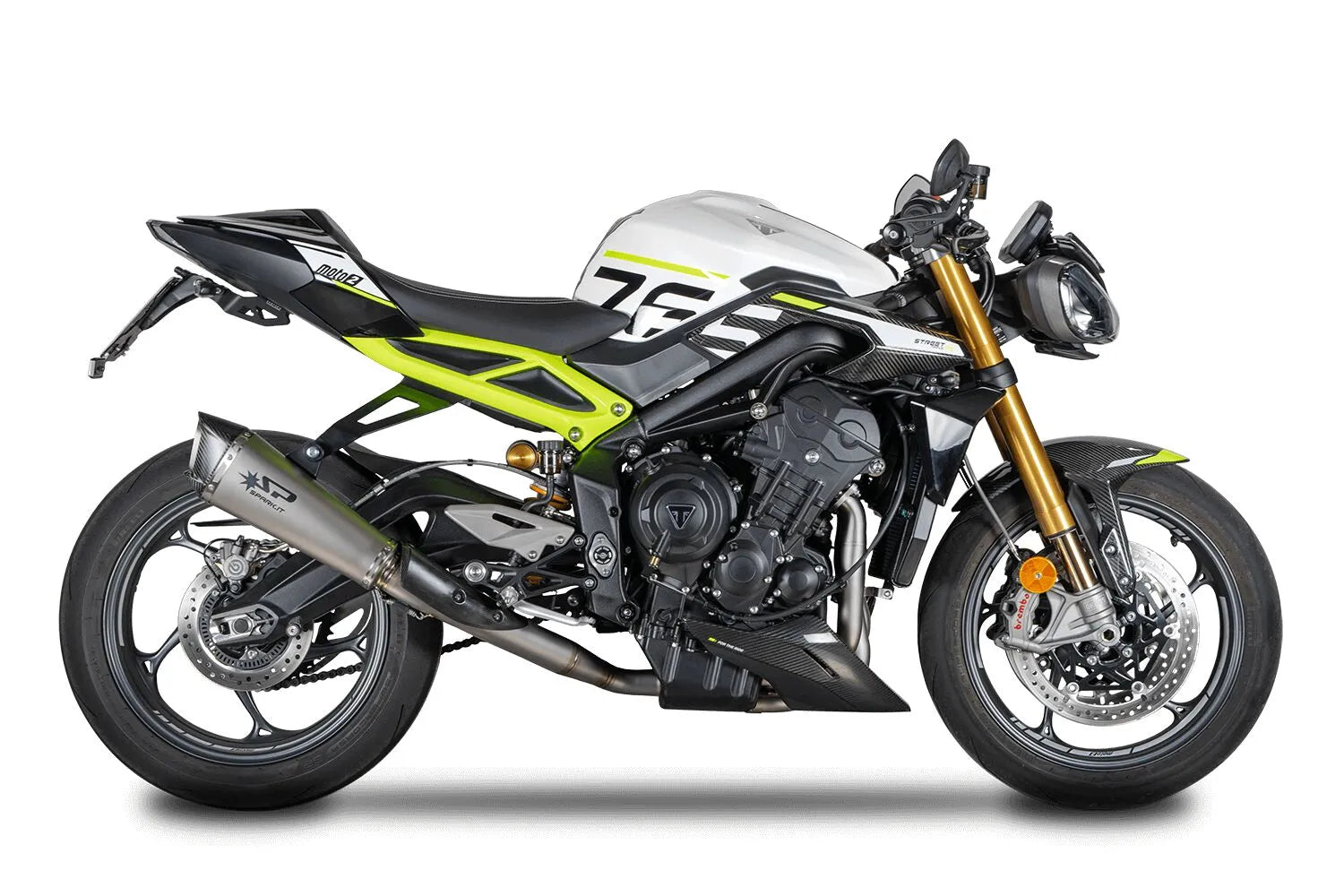 Spark Konix Evo Auspuffanlage Titan/Carbon Fiber