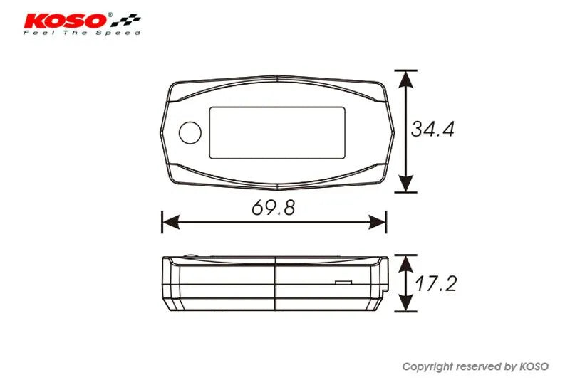Koso Dual Thermometer Mini-4: Precise Temperature Monitoring