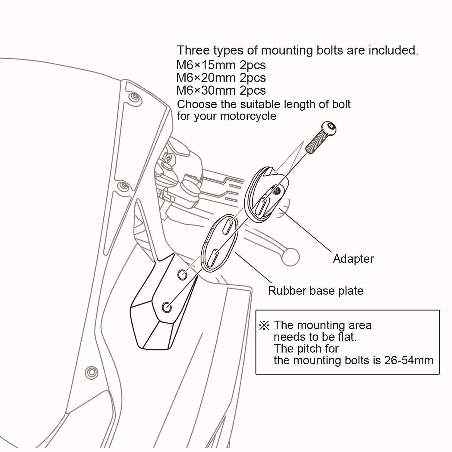 Daytona Aluminum Abs Mirror - Ece Approved