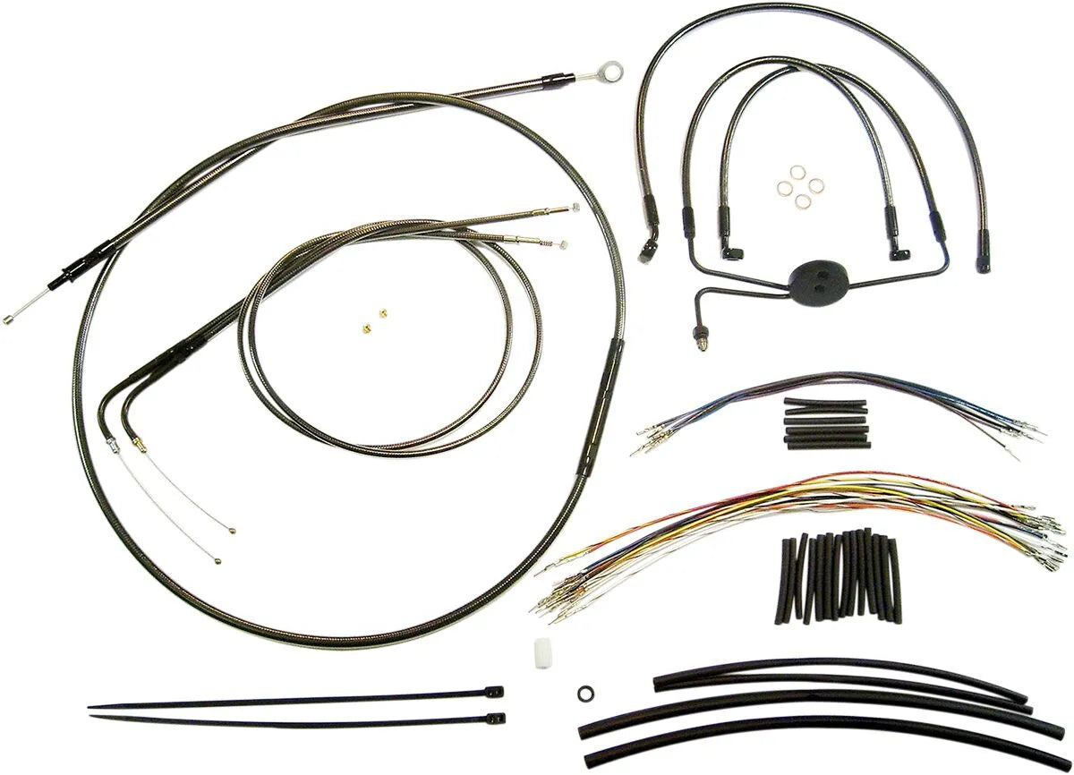 MAGNUM SHIELDING Black Pearl Handlebar Kit for Ape Hangers