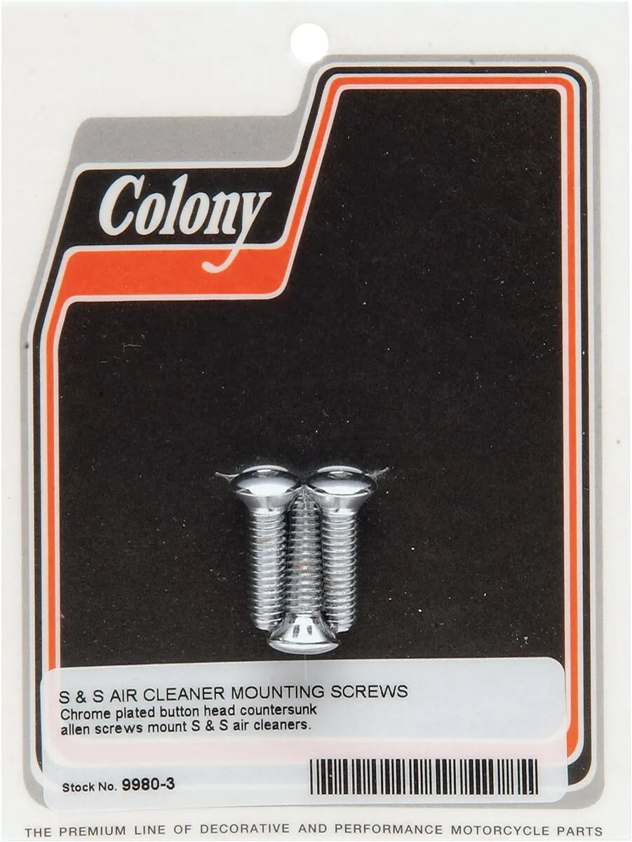 Colony S&s Air Cleaner Cover Mounting Screw Kit