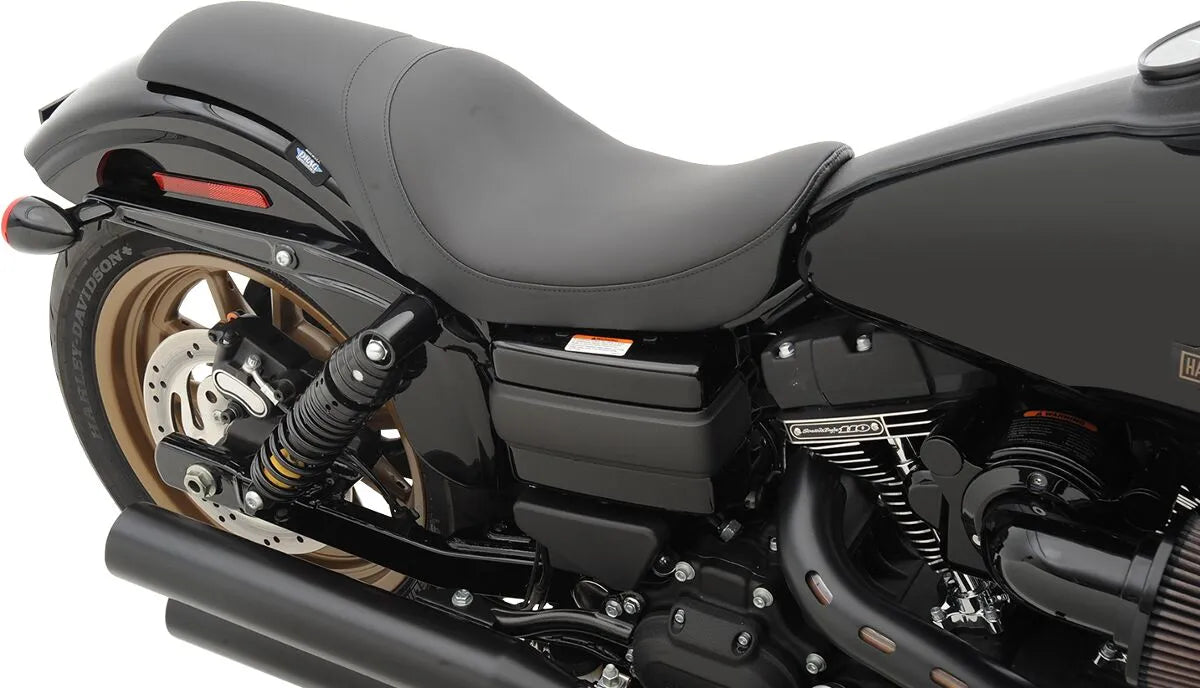 Drag Specialties Predator Seat - Black - For Harley Davidson