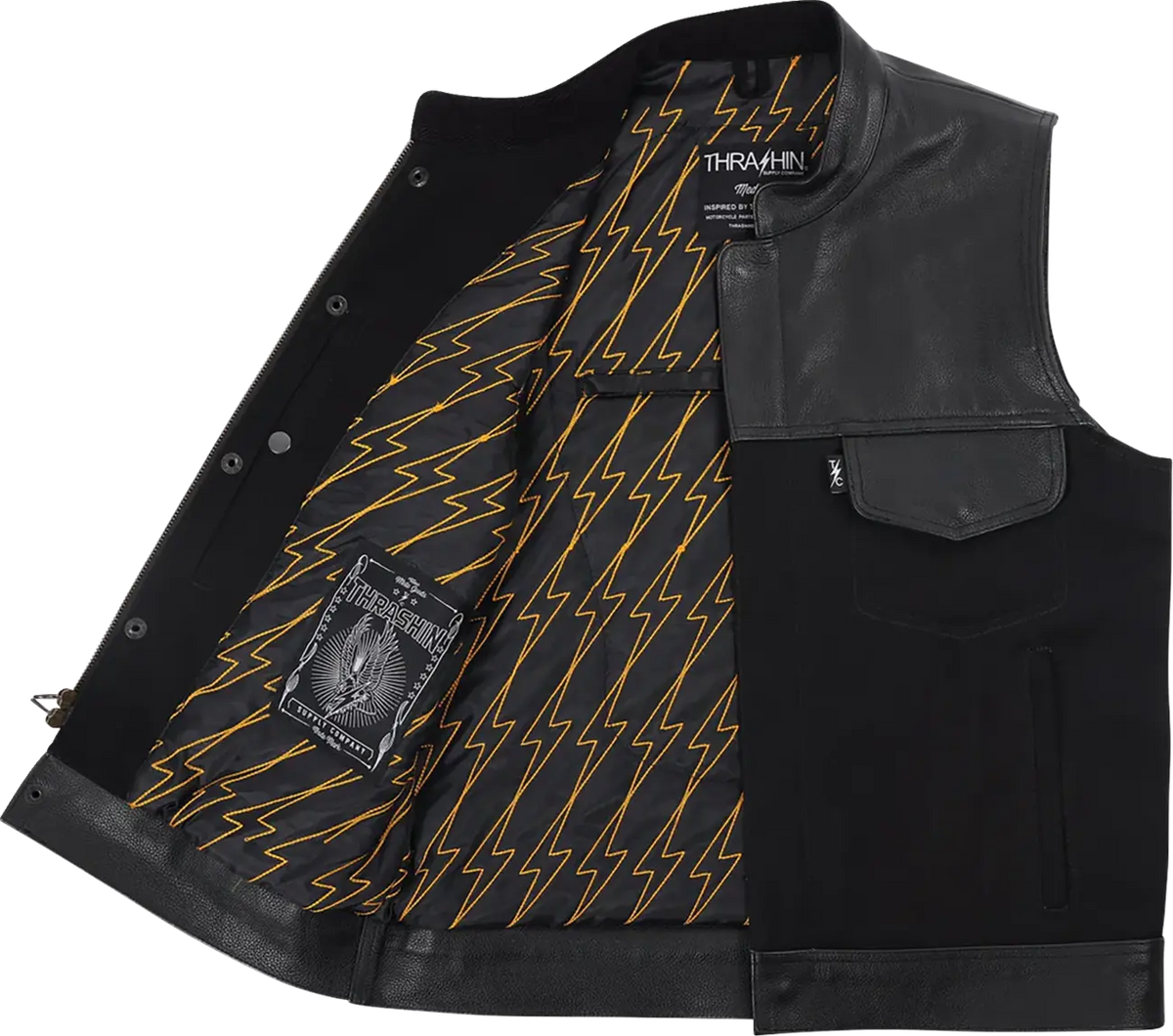 Thrashin Supply Co - Kanan Leather Denim Riding Vest