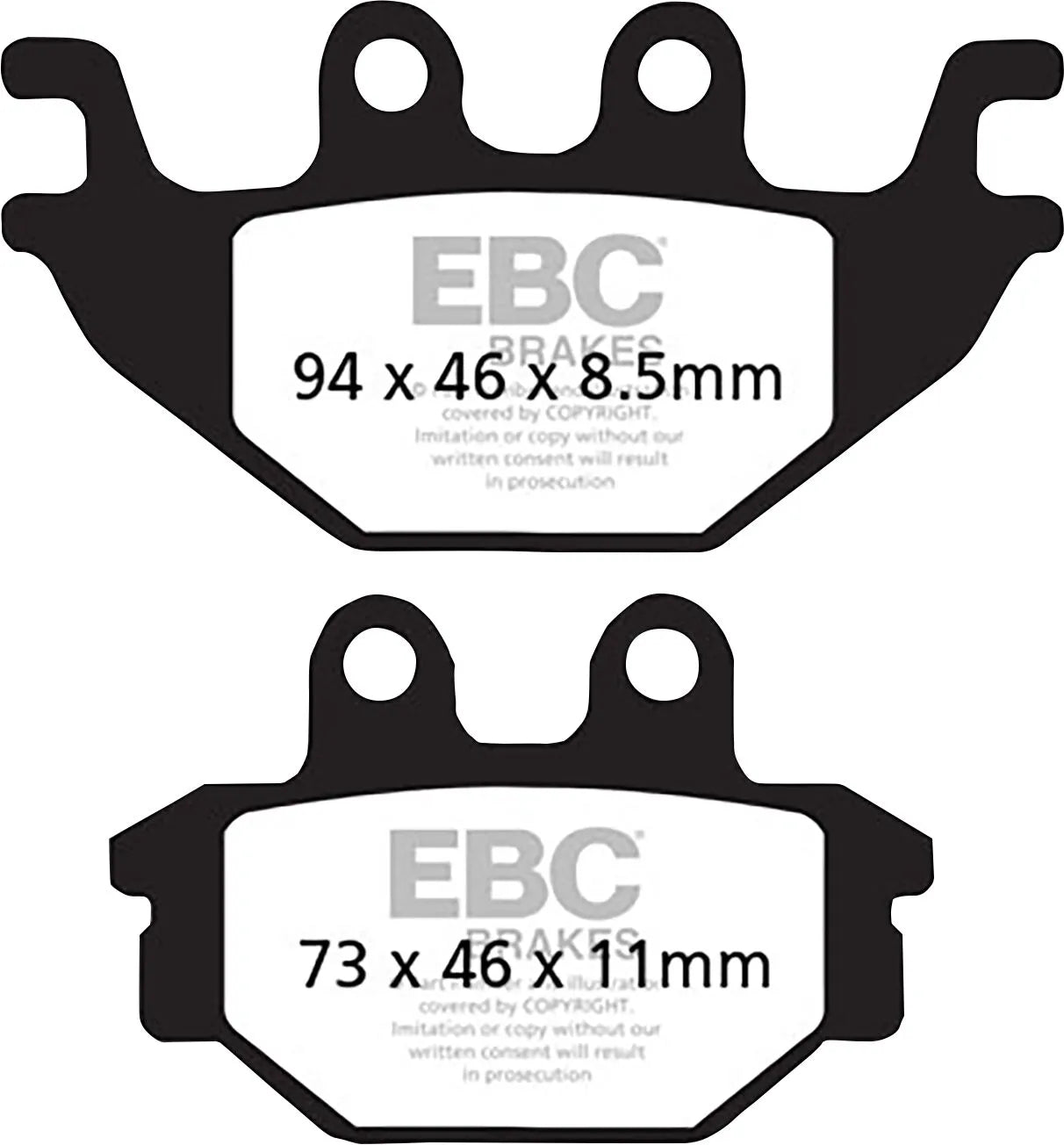 Ebc Sfac Carbon Series Scooter Bremsbeläge