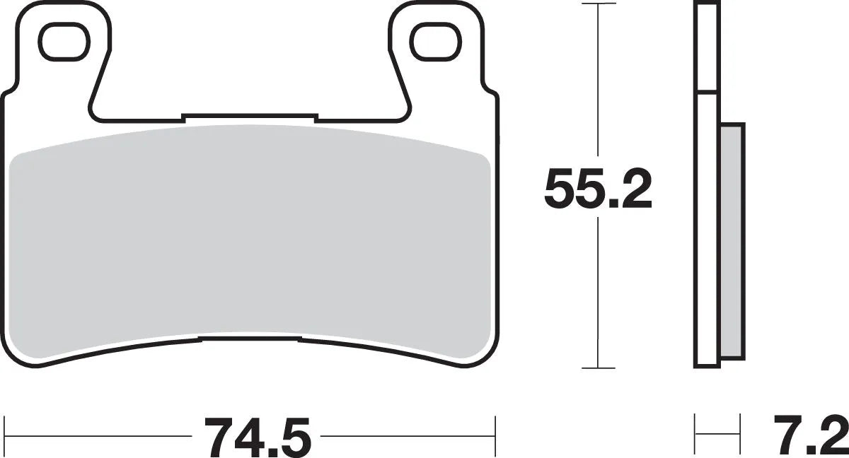 Sbs Hs Street Excel Sintered Vorderrad Bremsbeläge - Vorne
