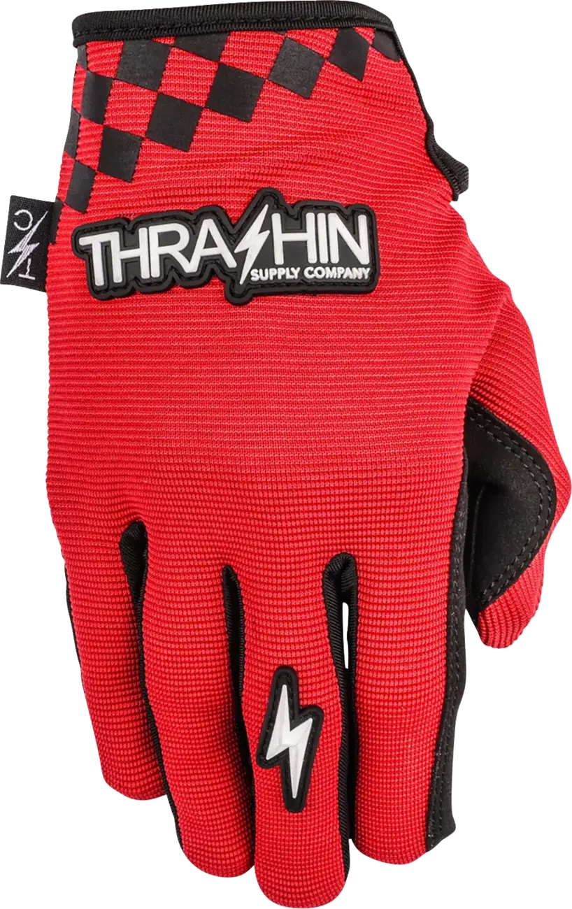 Thrashin Supply Co Go Fast Stealth Gloves Red