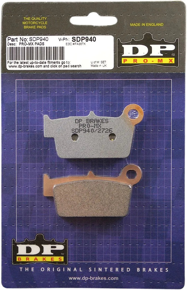 DP Brakes SDP940MX Sinter Bremsbeläge - Hinten