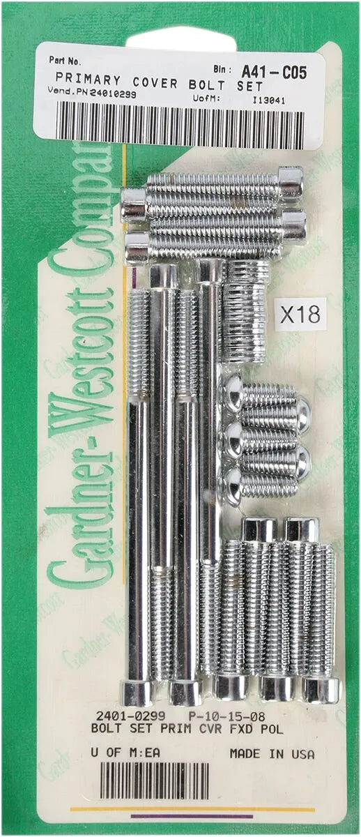 Gardner-Westcott Primary & Derby Cover Bolt Kit