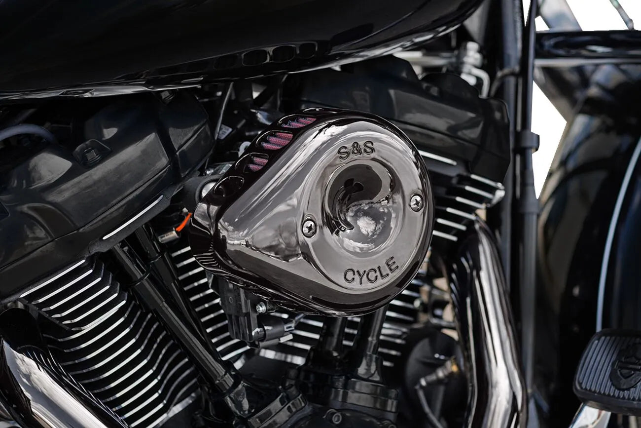 S&s Cycle Stealth Teardrop Air Cleaner Kit Chrome